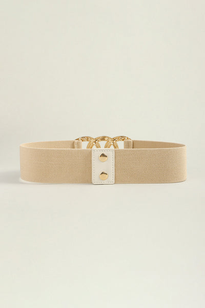 Zinc Alloy Buckle Elastic Wide Belt