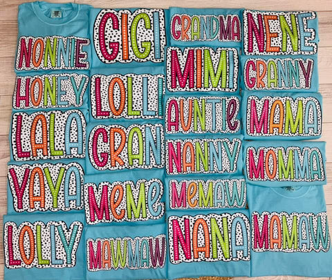 Custom Bright Polka Dot Tees