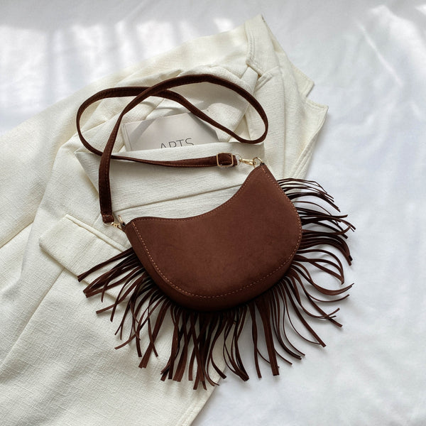 Fringe Detail Crossbody Bag