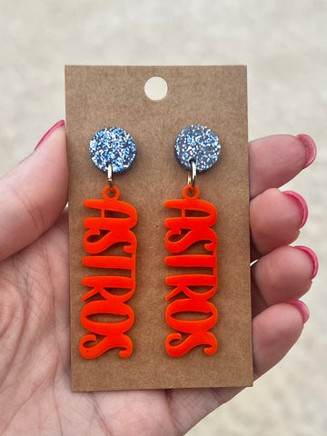 Astros Dangle Earrings