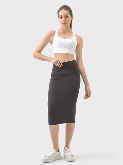 Slit Wrap Active Skirt