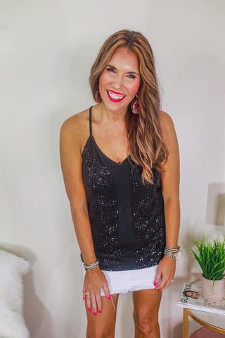 Sequin Racerback Cami