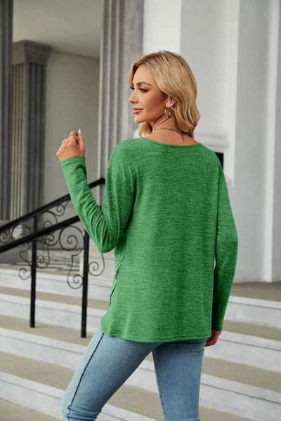 Round Neck Long Sleeve T-Shirt