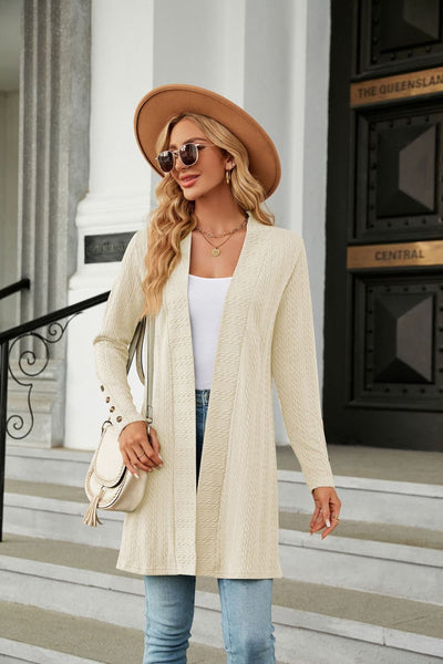 Long Sleeve Open Front Cardigan