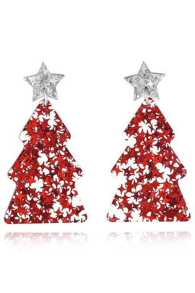 Christmas Tree Acrylic Earrings