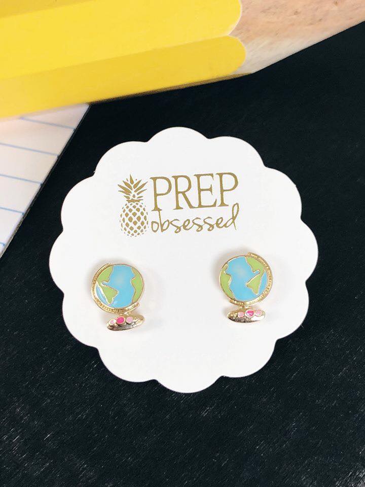 Globe Earrings - The Frosted Pear Design