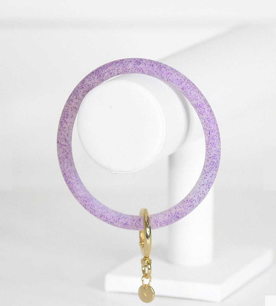 Purple Glitter Kay Ring