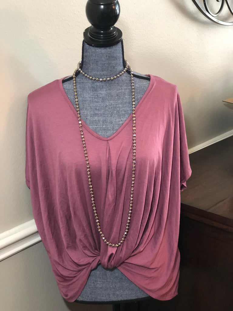 Mauve Knot Top - The Frosted Pear Design