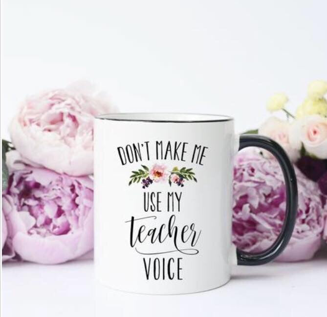 Teacher Voice Mug - The Frosted Pear Design