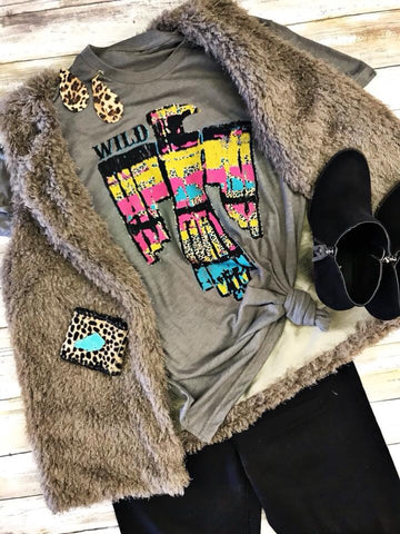 Wild Aztec Tee - The Frosted Pear Design