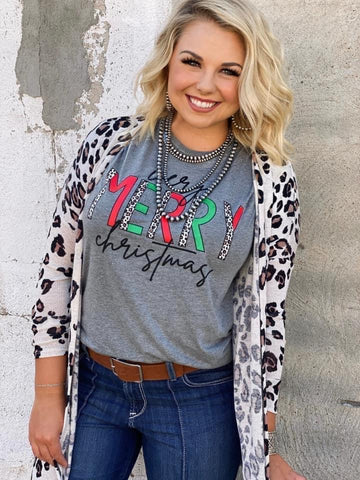 White Leopard Cardigan