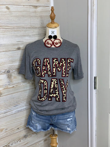 Game Day with Maroon Glitter