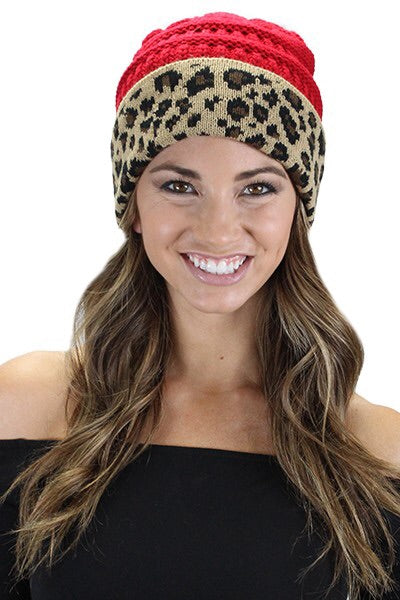 Leopard Beanies - The Frosted Pear Design