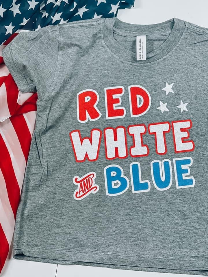 Red, White, & Blue Youth Top