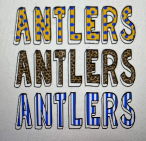 Antlers Stacked Spirit Tee