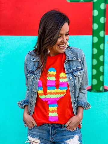 Fiesta Cactus Red Tee