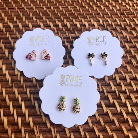 Flamingo Earrings - The Frosted Pear Design