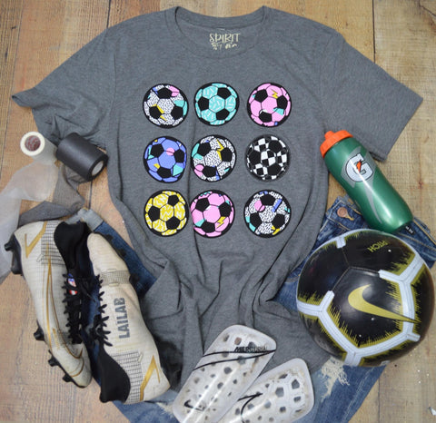 Colorful 90's Vibes Soccer Tee
