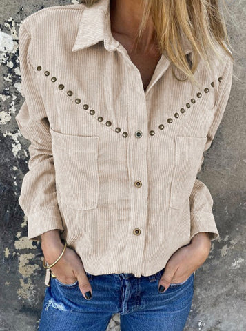 Corduroy Long Sleeve Top