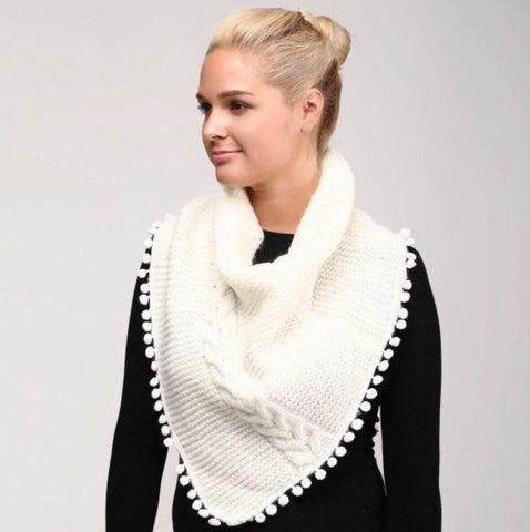 White neck scarf
