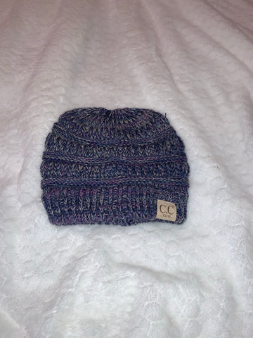 Dark blue kids beanies