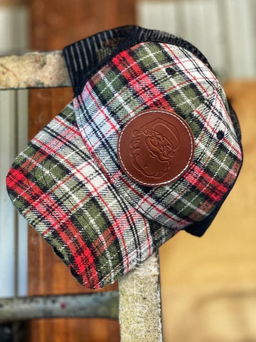 Plaid Santa Hat