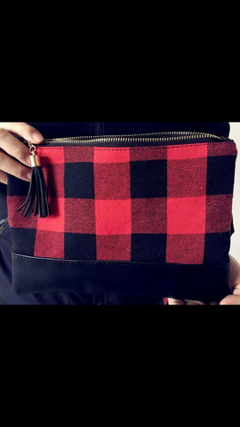 Buffalo Plaid Clutch