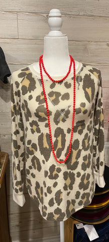 Sand Leopard Top