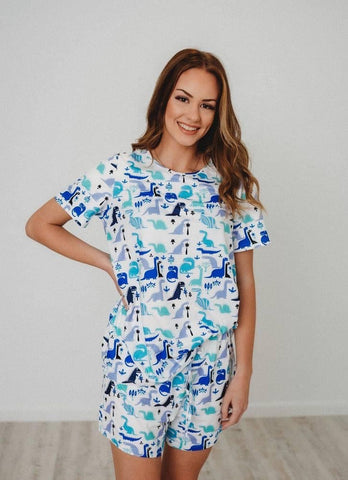 Dino Short Sleeve Pajama Set