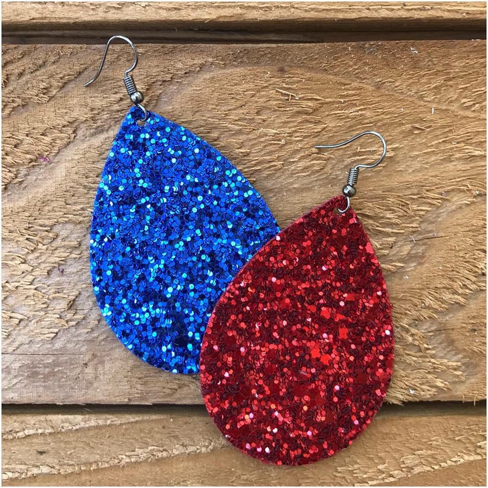 Glitter Earrings - The Frosted Pear Design