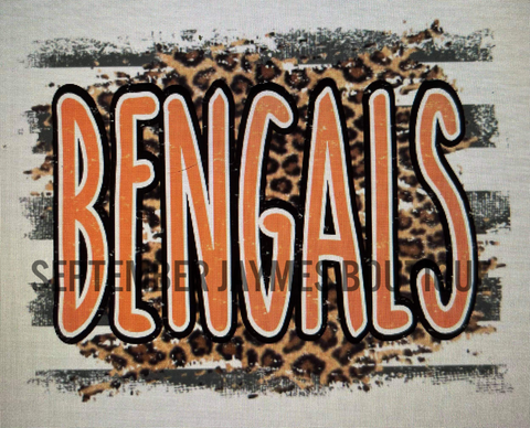 Bengals Leopard Spirit Crew Tee