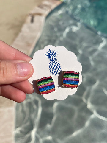 Serape Studs