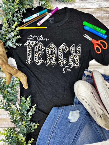 Get Your Teach On Leopard Tee